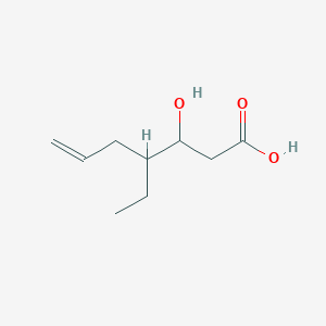 molecular formula C9H16O3 B8596919 4-Ethyl-3-hydroxyhept-6-enoic acid 