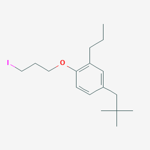 4-(2,2-Dimethylpropyl)-1-(3-iodopropoxy)-2-propylbenzene