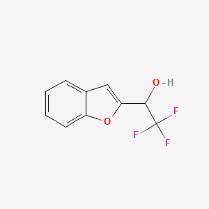 molecular formula C10H7F3O2 B8597001 1-(Benzofuran-2-yl)-2,2,2-trifluoroethanol 