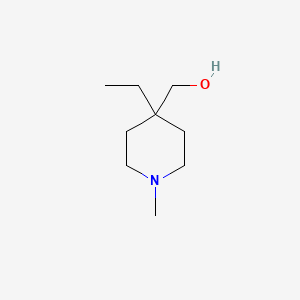 molecular formula C9H19NO B8597023 (4-Ethyl-1-methylpiperidin-4-yl)methanol 
