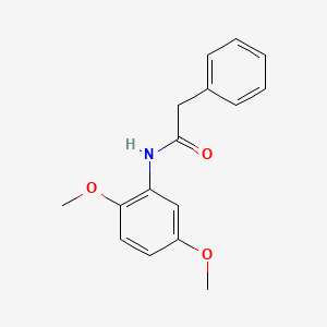 molecular formula C16H17NO3 B8597043 Acetamide, N-(2,5-dimethoxyphenyl)-2-phenyl- 