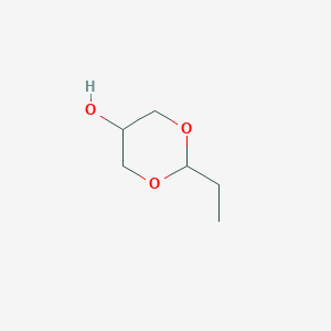molecular formula C6H12O3 B8597054 1,3-Dioxan-5-ol, 2-ethyl- CAS No. 4740-82-3