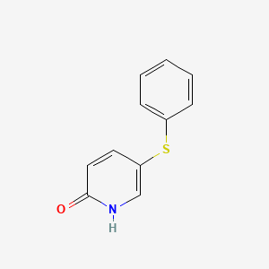 molecular formula C11H9NOS B8597076 5-(Phenylthio)-2-pyridone 