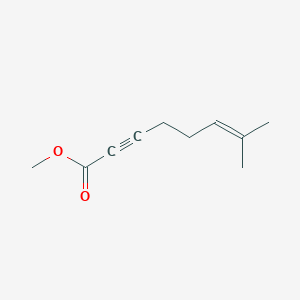 molecular formula C10H14O2 B8597091 Methyl 7-methyloct-6-en-2-ynoate CAS No. 54780-75-5