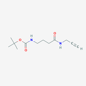 molecular formula C12H20N2O3 B8597096 (3-Prop-2-ynylcarbamoylpropyl)carbamic acid tert-butyl ester 