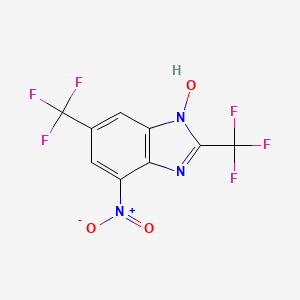 1-Hydroxy-4-nitro-2,6-bis(trifluoromethyl)benzimidazole