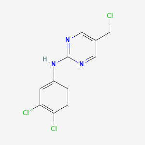 molecular formula C11H8Cl3N3 B8597118 5-(chloromethyl)-N-(3,4-dichlorophenyl)pyrimidin-2-amine 