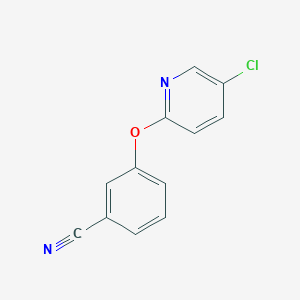 molecular formula C12H7ClN2O B8597138 3-(5-Chloro-pyridin-2-yloxy)-benzonitrile 