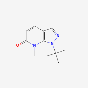 1-tert-butyl-7-methyl-1H-pyrazolo[3,4-b]pyridin-6(7H)-one