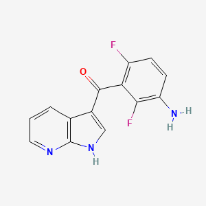 (3-Amino-2,6-difluorophenyl)(1H-pyrrolo[2,3-b]pyridin-3-yl)methanone