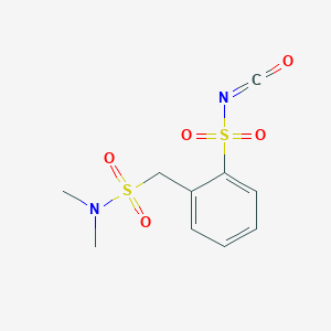 2-[(Dimethylsulfamoyl)methyl]benzene-1-sulfonyl isocyanate