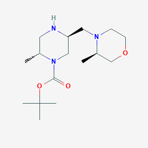 tert-Butyl (2R,5S)-2-methyl-5-(((R)-3-methylmorpholino)methyl)piperazine-1-carboxylate