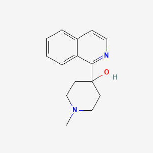 molecular formula C15H18N2O B8597182 4-(Isoquinolin-1-yl)-1-methylpiperidin-4-ol CAS No. 62370-77-8