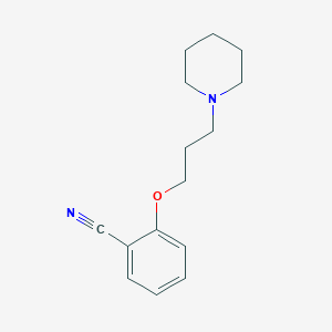 molecular formula C15H20N2O B8597223 2-(3-Piperidinopropoxy)benzonitrile 