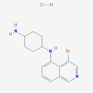 molecular formula C15H19BrClN3 B8597226 N-(4-Bromo-5-isoquinolyl)-1,4-cyclohexanediamine hydrochloride CAS No. 651307-93-6