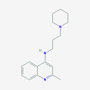 molecular formula C18H25N3 B8597260 2-Methyl 4-(3-piperidinopropylamino)quinoline 
