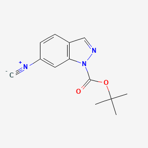 molecular formula C13H13N3O2 B8597297 tert-butyl 6-isocyano-1H-indazole-1-carboxylate 