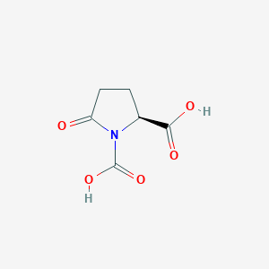 molecular formula C6H7NO5 B8597317 (s)-5-Oxopyrrolidine-1,2-dicarboxylic acid 