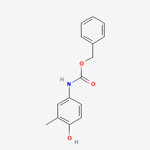 molecular formula C15H15NO3 B8597350 (4-Hydroxy-3-methyl-phenyl)-carbamic acid benzyl ester 