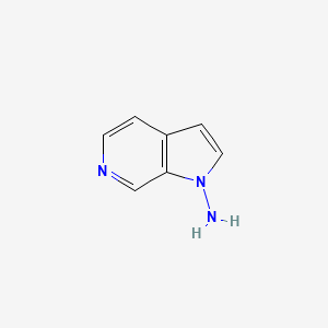 molecular formula C7H7N3 B8597407 Pyrrolo[2,3-c]pyridine-1-ylamine 