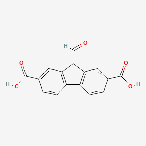 B8597437 9-Formyl-9H-fluorene-2,7-dicarboxylic acid CAS No. 917615-52-2