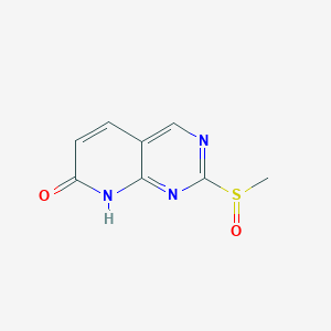 molecular formula C8H7N3O2S B8597442 2-methanesulfinyl-8H-pyrido[2,3-d]pyrimidin-7-one 