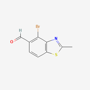 4-Bromo-2-methyl-1,3-benzothiazole-5-carbaldehyde