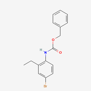 molecular formula C16H16BrNO2 B8597455 Benzyl(4-bromo-2-ethylphenyl)carbamate 