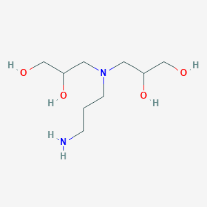 molecular formula C9H22N2O4 B8597465 3,3'-[(3-Aminopropyl)azanediyl]di(propane-1,2-diol) CAS No. 62221-26-5