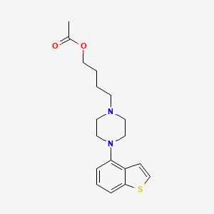 molecular formula C18H24N2O2S B8597475 4-(4-Benzo[b]thiophen-4-yl-piperazin-1-yl)butyl acetate 