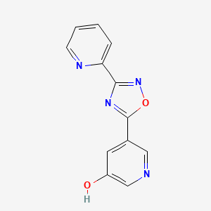 5-(3-pyridin-2-yl-1,2,4-oxadiazol-5-yl)pyridin-3-ol