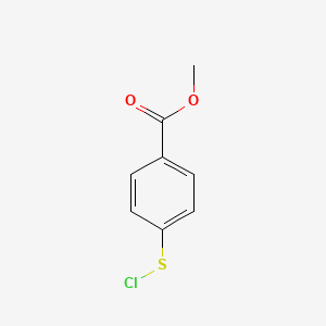 molecular formula C8H7ClO2S B8597544 Methyl 4-(chlorosulfanyl)benzoate CAS No. 88489-86-5