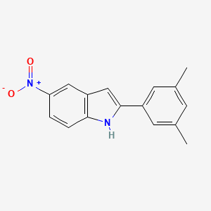 molecular formula C16H14N2O2 B8597593 2-(3,5-dimethylphenyl)-5-nitro-1H-Indole 