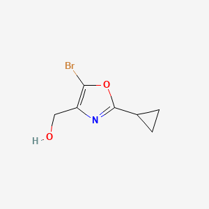 (5-Bromo-2-cyclopropyl-1,3-oxazol-4-yl)methanol
