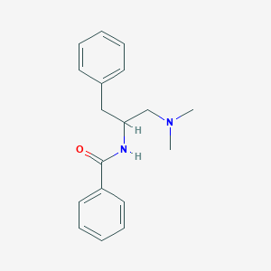 molecular formula C18H22N2O B8597602 N-[1-(dimethylamino)-3-phenylpropan-2-yl]benzamide 