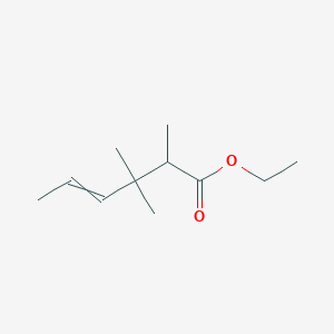 molecular formula C11H20O2 B8597640 Ethyl 2,3,3-trimethylhex-4-enoate CAS No. 60066-62-8