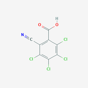 molecular formula C8HCl4NO2 B8597696 2,3,4,5-Tetrachloro-6-cyanobenzoic acid CAS No. 756414-27-4