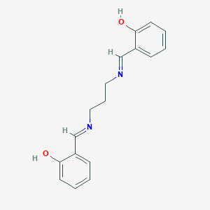 molecular formula C17H18N2O2 B085978 N,N'-双(水杨亚甲基)-1,3-丙二胺 CAS No. 120-70-7