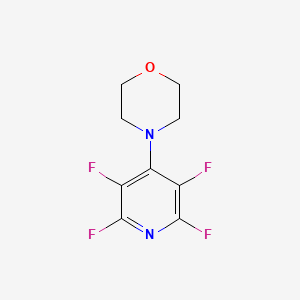 molecular formula C9H8F4N2O B8597825 2,3,5,6-Tetrafluoro-4-morpholinopyridine 