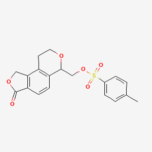 (3-oxo-3,6,8,9-tetrahydro-1H-furo[3,4-f]isochromen-6-yl)methyl 4-methylbenzenesulfonate