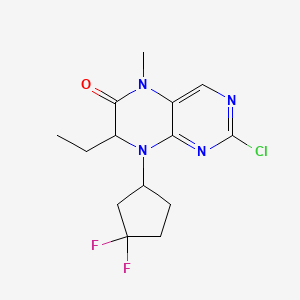 molecular formula C14H17ClF2N4O B8597858 CID 71603098 