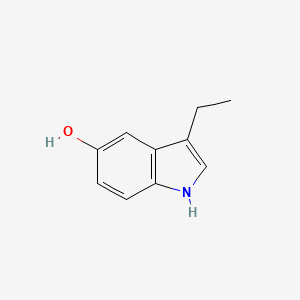 molecular formula C10H11NO B8597885 3-Ethyl-5-hydroxy-1H-indole 