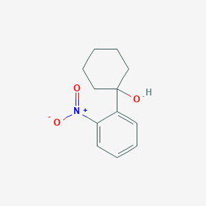 molecular formula C12H15NO3 B8597904 1-(2-Nitrophenyl)cyclohexan-1-ol CAS No. 861842-15-1