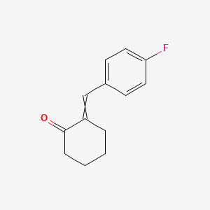 molecular formula C13H13FO B8597907 2-[(4-Fluorophenyl)methylidene]cyclohexan-1-one CAS No. 111729-74-9