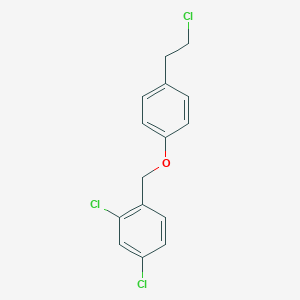 2,4-Dichloro-1-{[4-(2-chloroethyl)phenoxy]methyl}benzene