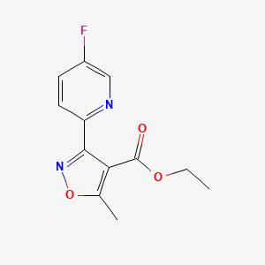 3-(5-Fluoro-pyridin-2-yl)-5-methyl-isoxazole-4-carboxylic acid ethyl ester