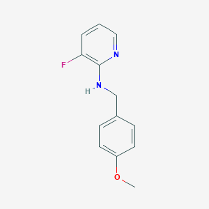 molecular formula C13H13FN2O B8597952 (3-Fluoro-pyridin-2-yl)-(4-methoxy-benzyl)-amine 