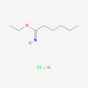 molecular formula C8H18ClNO B8597995 Ethyl hexanimidate hydrochloride 