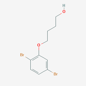 molecular formula C10H12Br2O2 B8598016 4-(2,5-Dibromophenoxy)butan-1-ol 