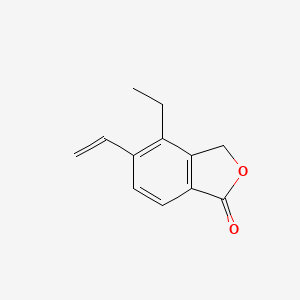 molecular formula C12H12O2 B8598035 4-ethyl-5-vinyl-2-benzofuran-1(3H)-one 